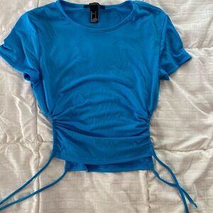 Small Blue tight Crop top